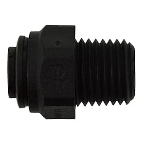 1/4 in. OD x 1/4 in. NPTF Push-to-Connect Male Connector Fitting (10-Pack)