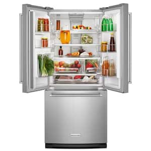 20 cu. ft. French Door Refrigerator in Stainless Steel with Interior Water Dispenser