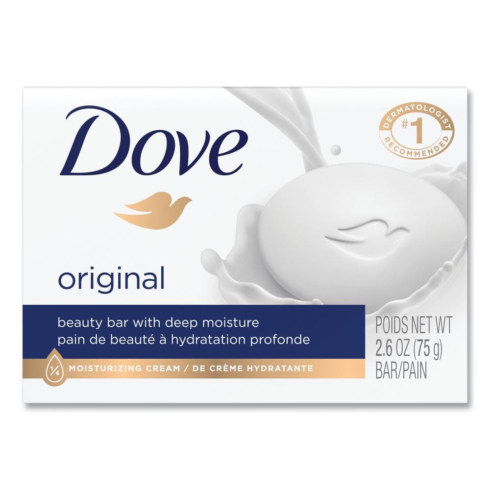 DOVE 2.6 oz. Light Scent White Beauty Bar Soap (36/Carton