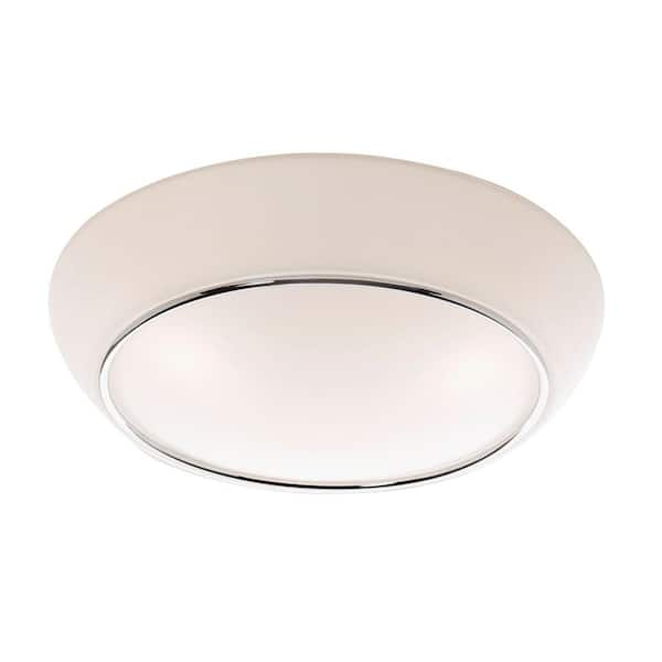 ARTCRAFT Sova 1-Light Chrome Flush Mount