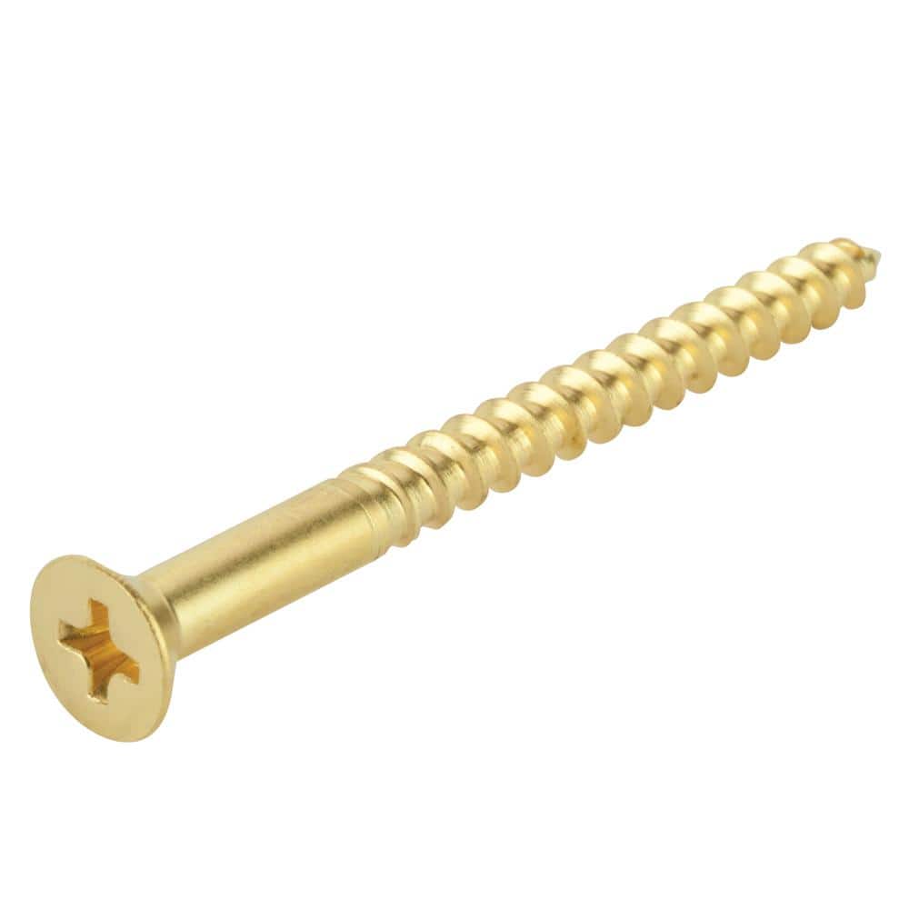 12 Details about   No.10 x 2-1/2'' Solid Brass Screws Philips Countersink Head Wood Screws- 