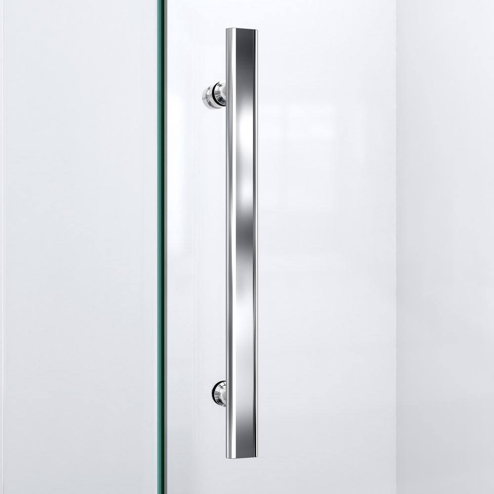 Prism Plus 42" Frameless Neo-Angle Shower Enclosure with Clear Glass