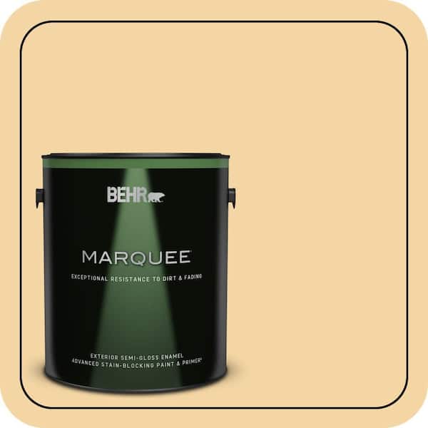 BEHR MARQUEE 1 gal. #340C-3 Pismo Dunes Semi-Gloss Enamel Exterior Paint & Primer
