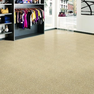 Civic Square VCT 12 in. x 12 in. Stone Tan Glue Down Commercial Vinyl Tile Flooring (45 sq. ft./case)