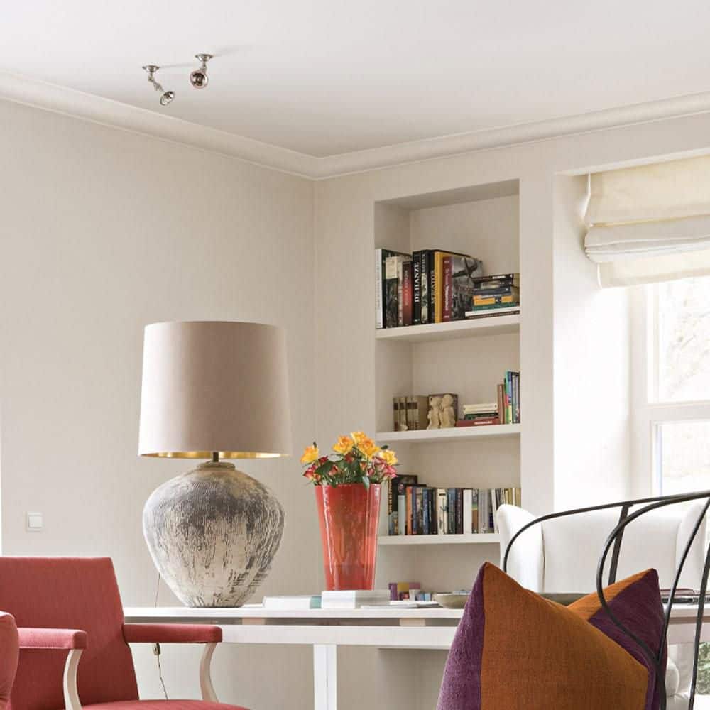 Primed White Polystyrene Crown Moulding Set for Ceilings