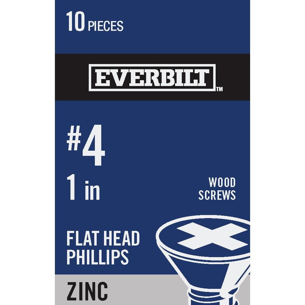 Reviews for Everbilt #4 x 1 in. Zinc Plated Phillips Flat Head Wood ...