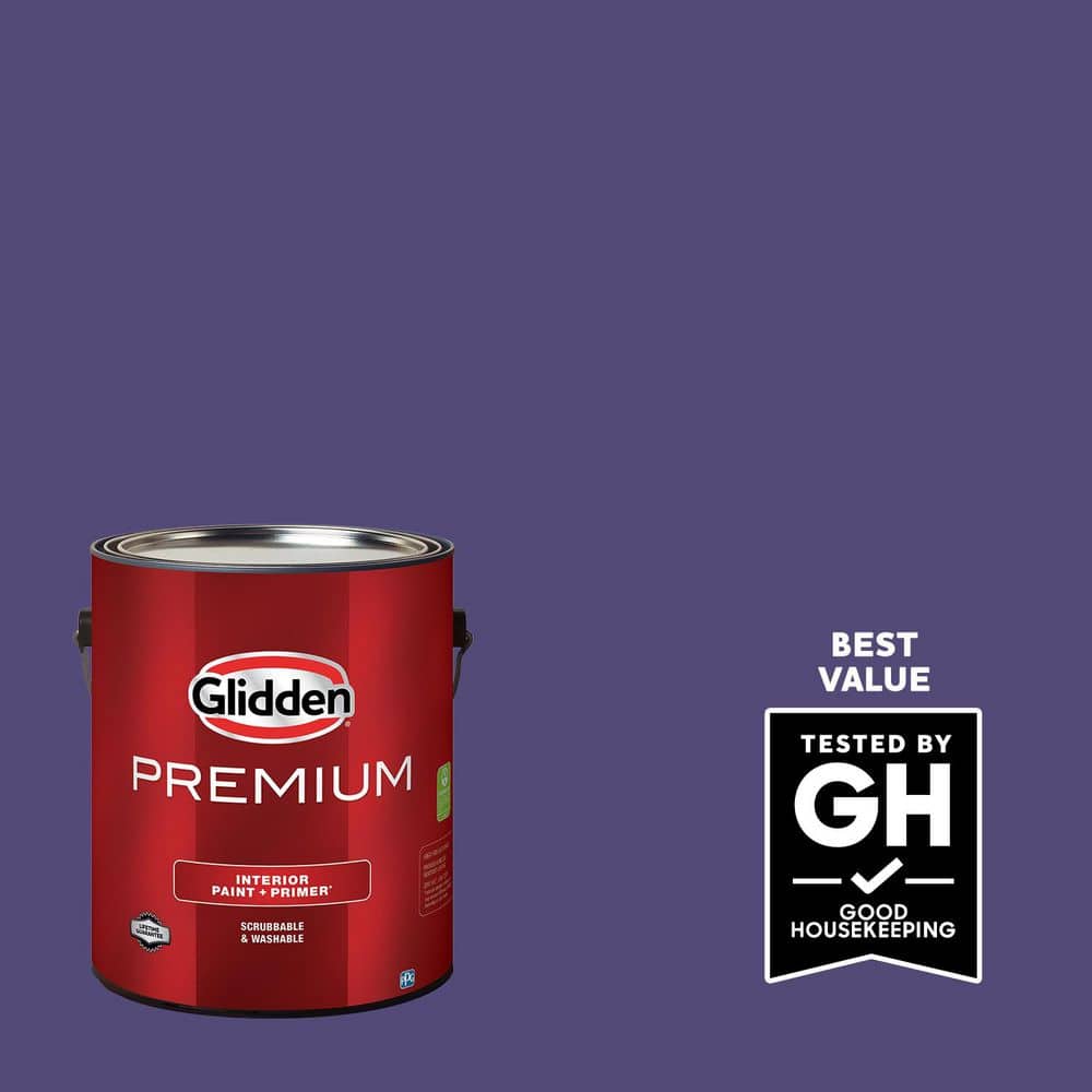 Glidden Premium 1 gal. PPG1175-7 Imperial Purple Satin Interior