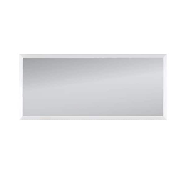 Shaila 72 in. W x 32 in. H Rectangular Metal Framed Wall Bathroom Vanity Mirror White