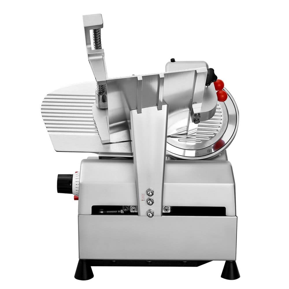 540-Watt Meat Slicer 2-pieces 10 in. Stainless Steel Blades 0-15mm Thickness Child Lock Meat Cheese Bread for Home Use price history on PriceWatchPro