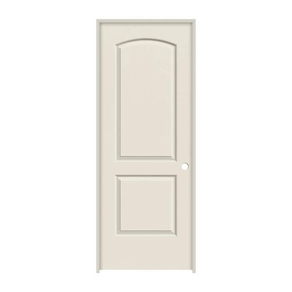 JELD-WEN 24 in. x 80 in. Continental Primed Left-Hand Smooth Molded Composite Single Prehung Interior Door