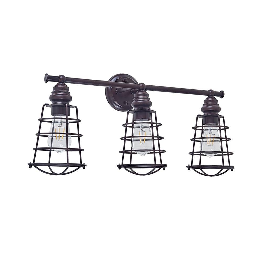 Soft Color Decor 3-Lights Brown Dimmable Bathroom Swing Arm Wall Sconce price history on PriceWatchPro