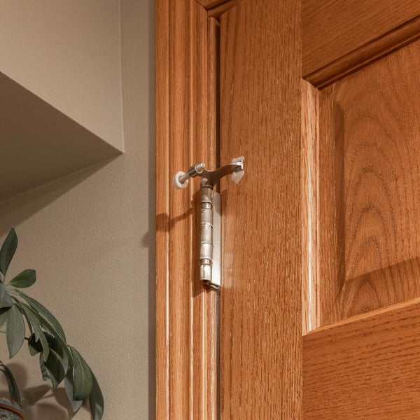 Satin Nickel Hinge Pin Door Stop for Hollow Core Doors Satin Nickel Hinge Pin Door Stop for Hollow Core Doors