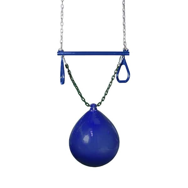 Gorilla Playsets Blue Buoy Ball with Trapeze Bar