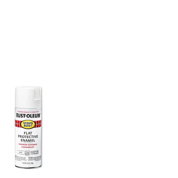 Rust-Oleum Stops Rust 12 oz. Protective Enamel Flat White Spray Paint