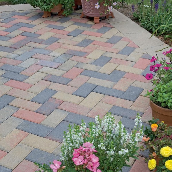 Pavestone - Holland 7.75 in. x 4 in. x 1.75 in. Old Town Blend Concrete Paver