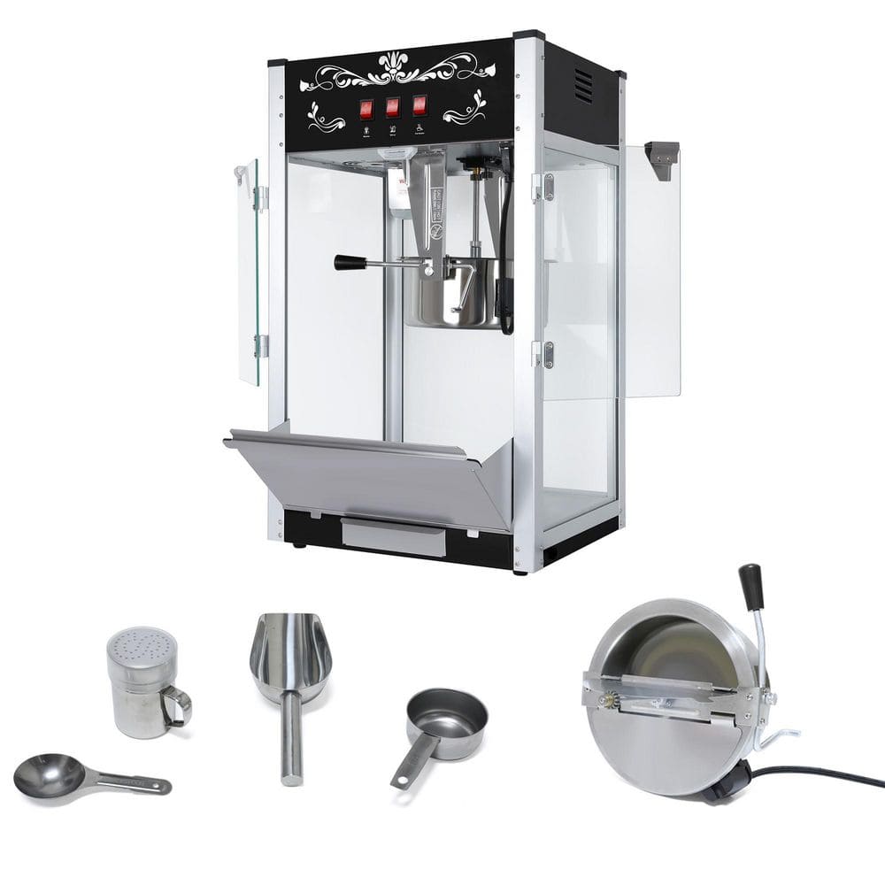 16 oz. Kettle 0.5 qt. Stainless Steel Not Stovetop Not Cooktop Compatible Popcorn Popper with Warming Light