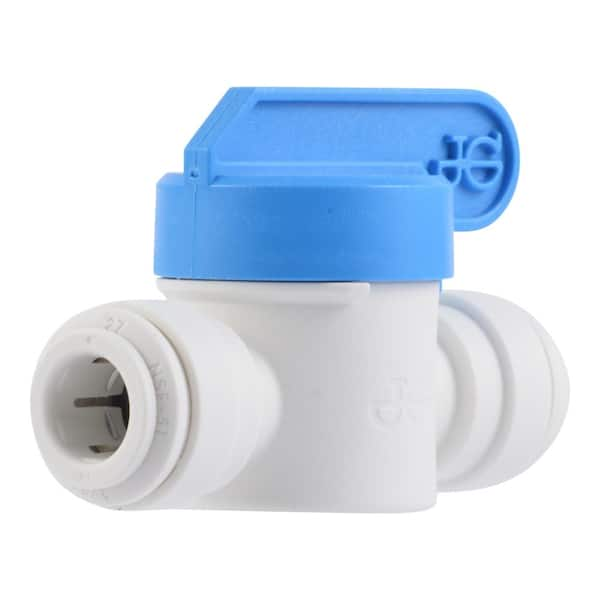 3/8 in. O.D. x 3/8 in. O.D. NPTF Polypropylene Push-to-Connect Valve Fitting