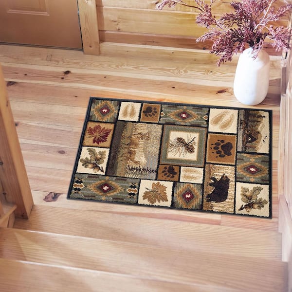 Nature Lodge Multi-Color 2 ft. x 3 ft. Indoor Area Rug