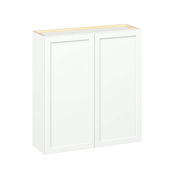 Emerson Pure White Wall 2-Door Ready to Assemble Kitchen Cabinet (39 in. W x 42 in. H x 12 in. D)