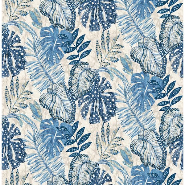 Cozumel Horizon Tropical Palm Vinyl Peel and Stick Wallpaper Roll (Covers 30.75 sq. ft.)