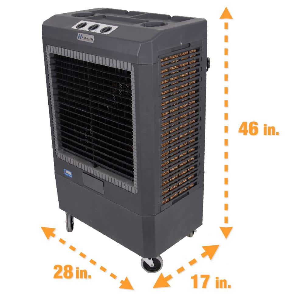 Gray Portable Outdoor Evaporative Air Cooler with Humidifier