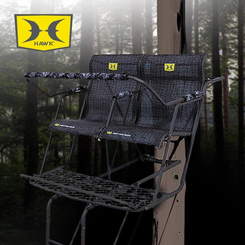 18 ft. Durable Steel Denali 2-Man Ladder Treestand with Safe-Tread Steps