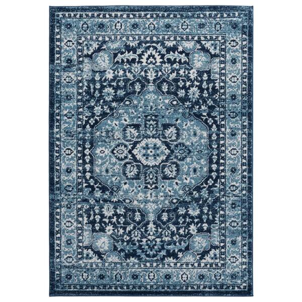 United Weavers Bali Caymen Navy 12 ft. 6 in. x 15 ft. Area Rug 1815 ...