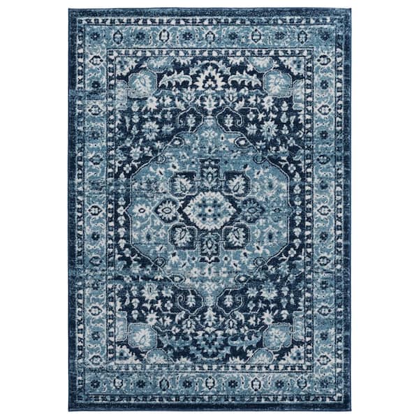 United Weavers Bali Caymen Navy 2 ft. 7 in. x 7 ft. 2 in. Area Rug