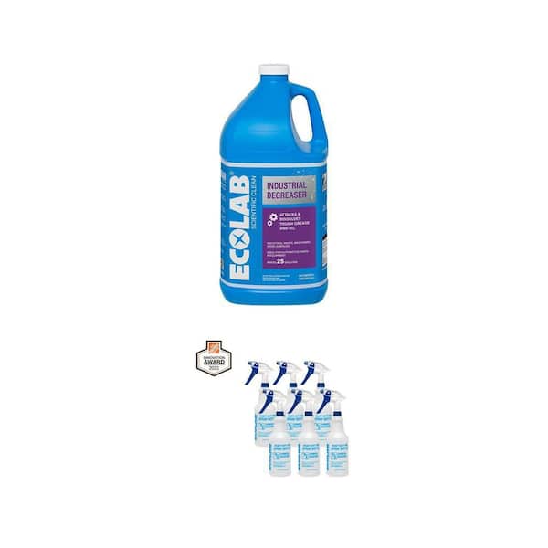 32 oz Heavy Duty Spray Bottle (6-Pack) and 1 Gal Industrial Degreaser Combo