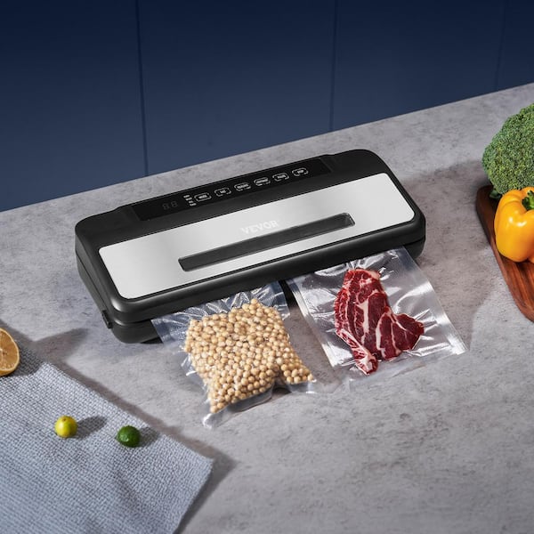 Vacuum Sealer Machine, Black Powerful Compact Food Sealer, 7-in-1 Multi-Functional Automatic Air Sealing Vacuum Sealer