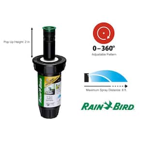 1800 Series 2 in. Pop-Up Professional PRS Sprinkler, 0-360° Pattern, Adjustable up to 8 ft.