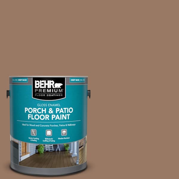 BEHR PREMIUM 1 gal. #250F-5 Fudge Bar Gloss Enamel Interior/Exterior Porch and Patio Floor Paint