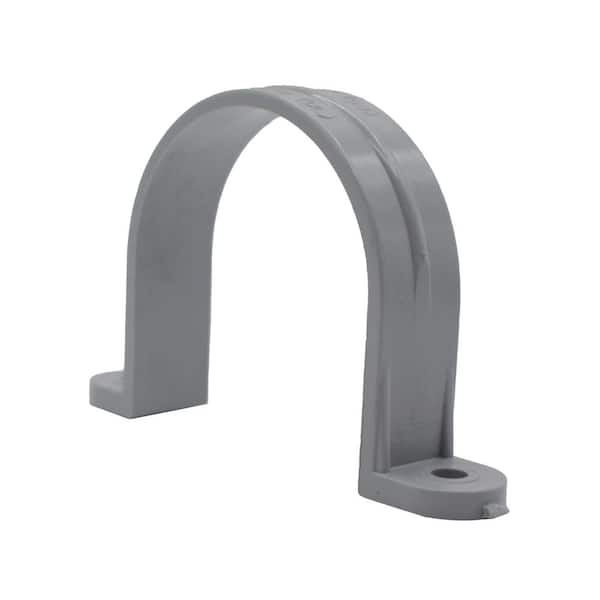 Commercial Electric 2-1/2 in. 2-Hole PVC Clamp / Strap, For use with Schedule 40 and 80