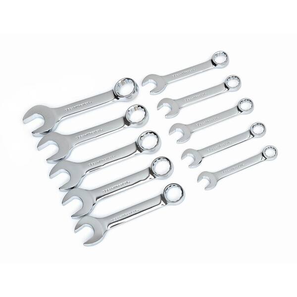 GEARWRENCH 12- Point Metric Stubby Combination Wrench Set (10-Piece) 81904