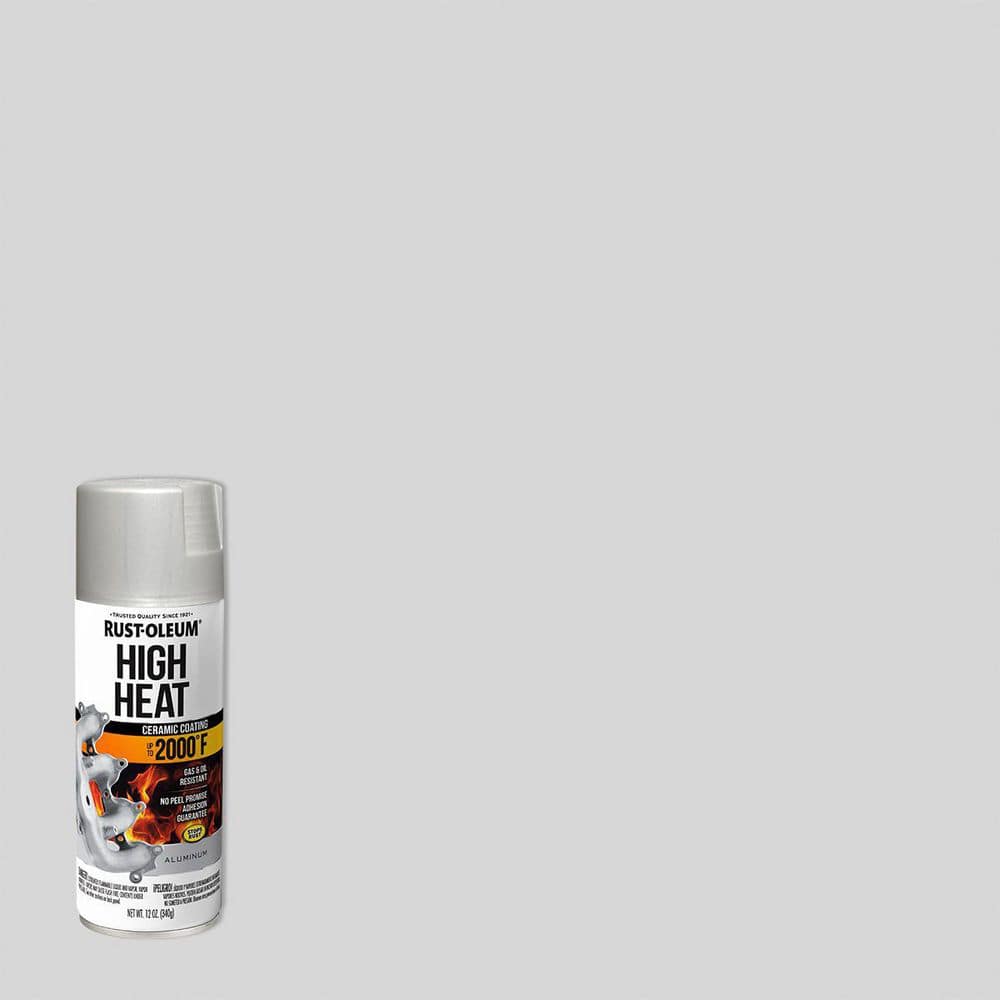 Rust-Oleum Automotive 12 oz. High Heat Flat Aluminum Protective Enamel Spray Paint 6-Pack Silver 248904