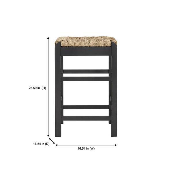 rush seat bar stools with backs