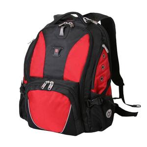 Black and Red Laptop Backpack