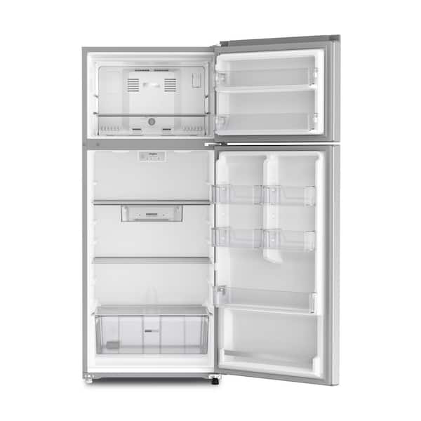 28 in. 18 cu. ft. Freestanding Top Freezer Refrigerator in Fingerprint-Resistant Stainless with Total Coverage Cooling