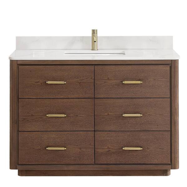 ROSWELL Porto 48 in.W x 22 in.D x 33.8 in.H Single Sink Bath Vanity in ...