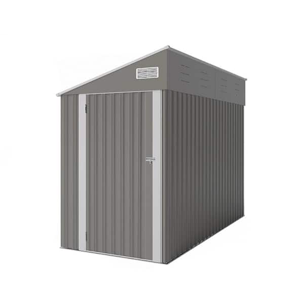 4 ft. W x 8 ft. D Metal Shed with Single Door (32 sq. ft.)