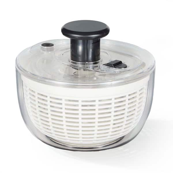 6.4 qt. Salad Spinner, Large Lettuce Spinner, Plastic Vegetable Fruit Washer, Vegetable Cleaner, Non-Slip Base, BPA-Free