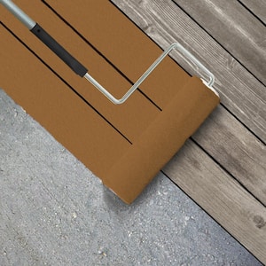 1 gal. #M250-7 Blonde Wood Textured Low-Lustre Enamel Interior/Exterior Porch and Patio Anti-Slip Floor Paint