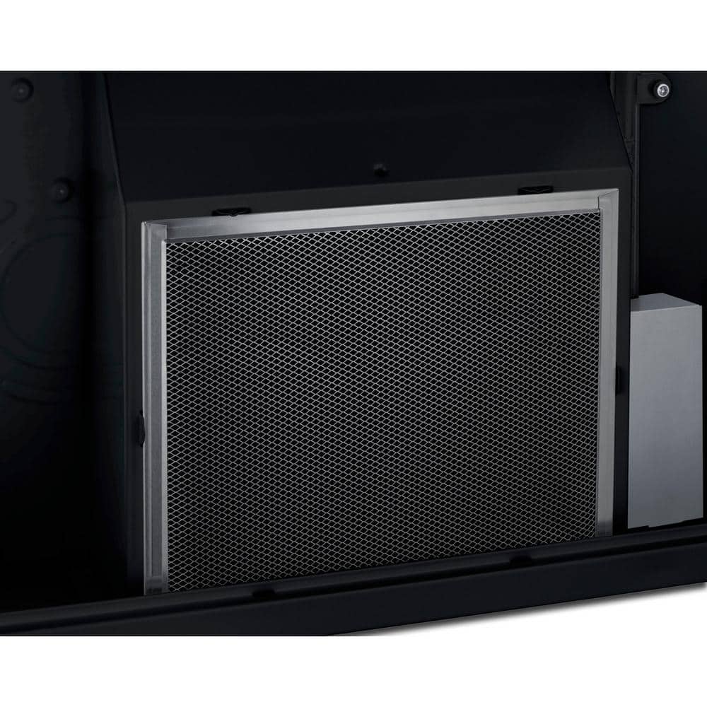 Summit 20" Black Stainless Steel Convertible Under Cabinet Range Hood