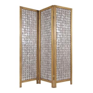 Mariana 71 in Handcrafted Clear Capiz Shell Screen Panel