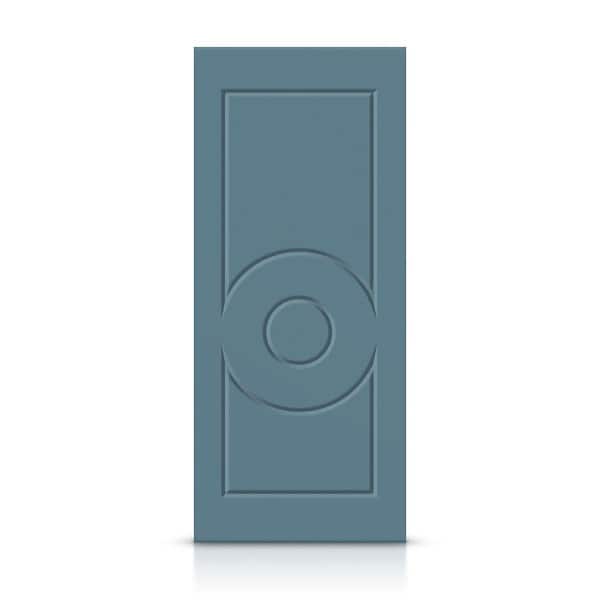 CALHOME 24 in. x 80 in. Hollow Core Dignity Blue Painted Composite MDF Interior Door Slab