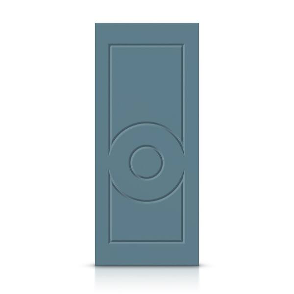 CALHOME 30 in. x 80 in. Hollow Core Dignity Blue Painted Composite MDF Interior Door Slab