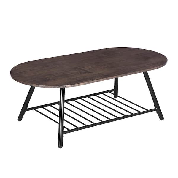 Homy Casa Rixo Walnut Color Coffee Table