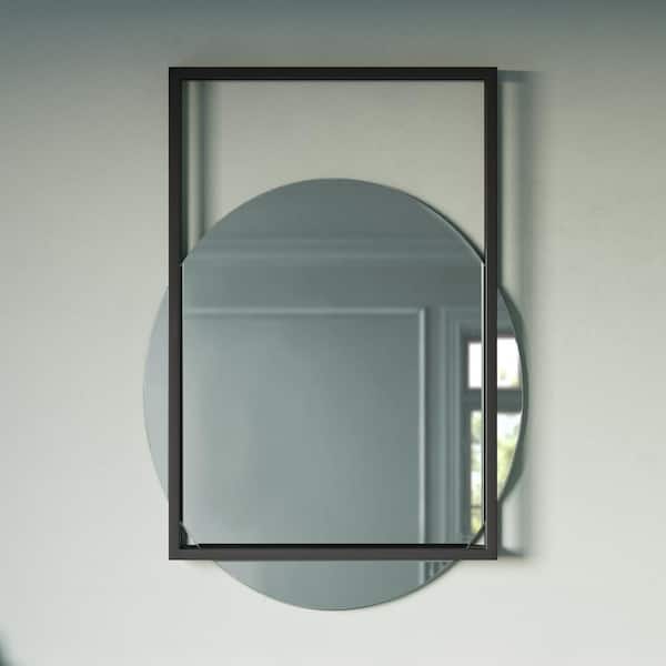 Pierre 30 in. Vanity Mirror in Matte Black
