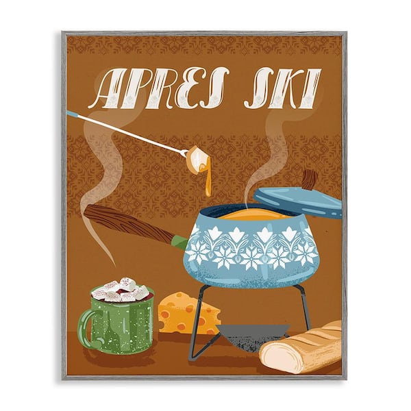 Stupell Industries Apres Ski Warm Meal by Arrolynn Weiderhold 1-Piece Framed Graphic Print Food Poster Art Print 14 in. x 11 in.