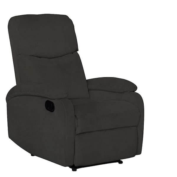 Boyel Living Brown Velvet Recliner Chair Living Room Lift Single Sofa Chair with Thick Seat Cushion and Backrest